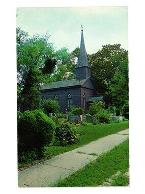 St Thomas Episcopal Church Windsor NC 1839 Historic Postcard Vintage Burial Grou